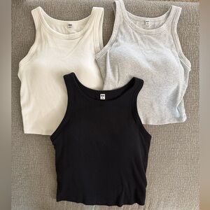 BUNDLE UNIQLO built in bra tank tops